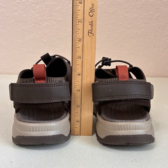 Eddie Bauer Cedar Gray Black Water Hiking Sandal Mens 10 M Bungee Adjustable - Picture 9 of 11